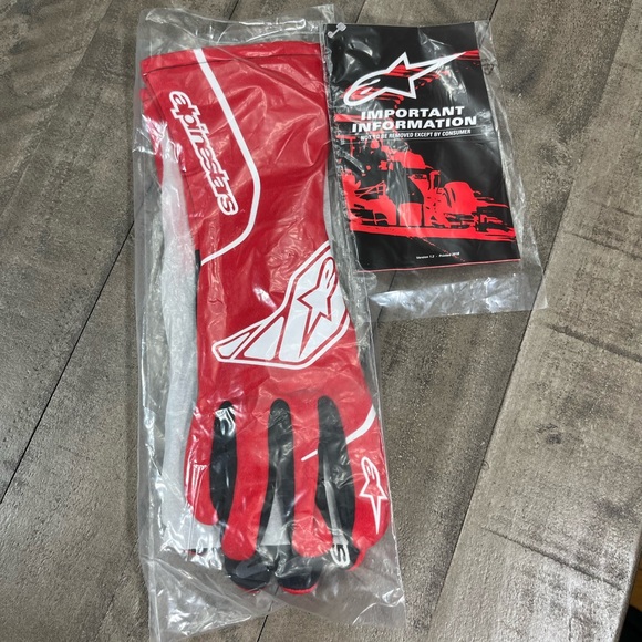 Alpinestars Tech-1 Start V2 Rally Racing Gloves Fire Flame Proof Sz L - Picture 6 of 6